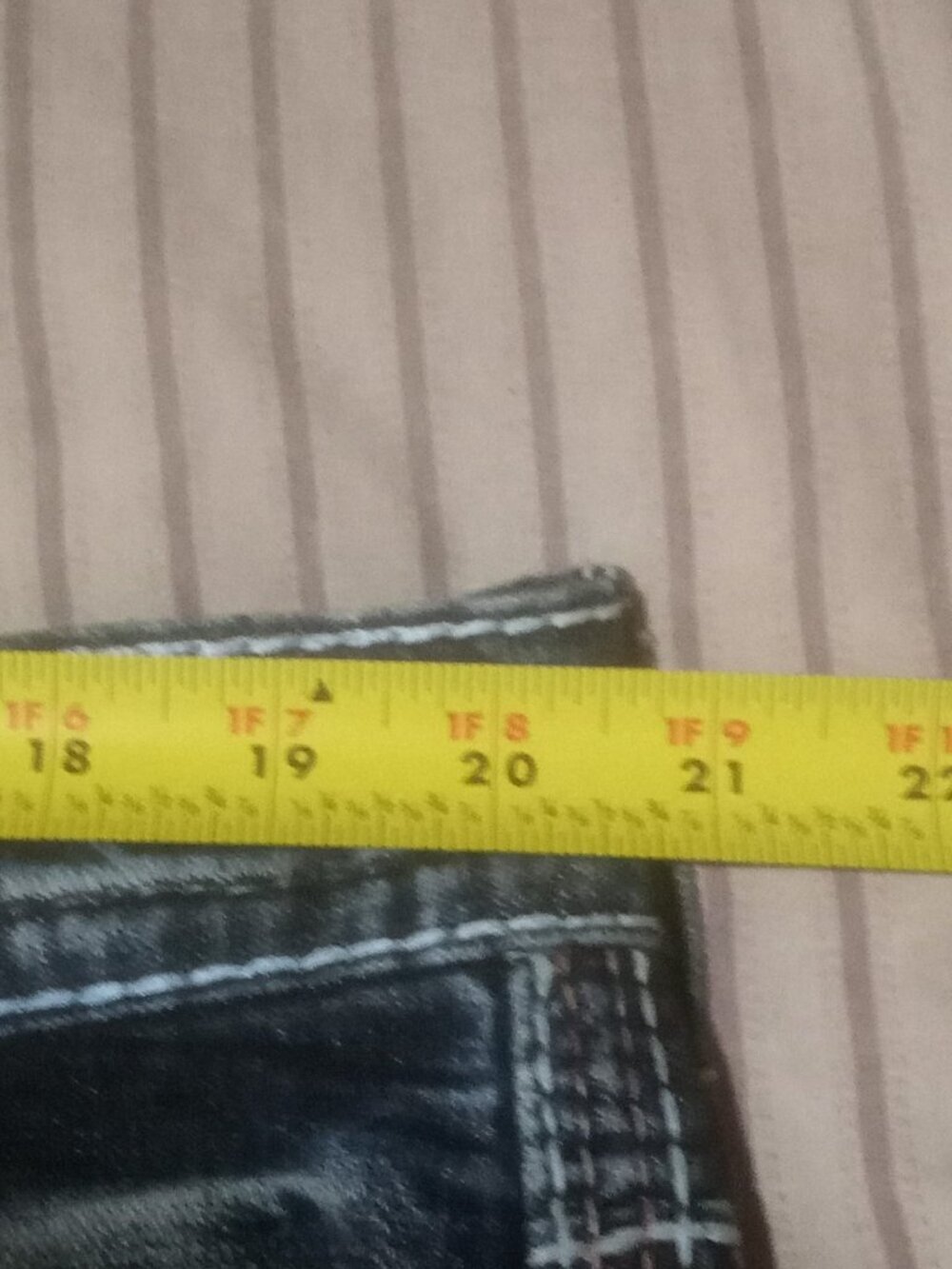 Rock Revival Men's Joel Straight Denim Jeans 40 X 31 Distressed Blue - Picture 8 of 14